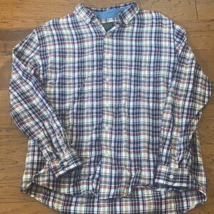 Pendleton men’s plaid button down shirt-large